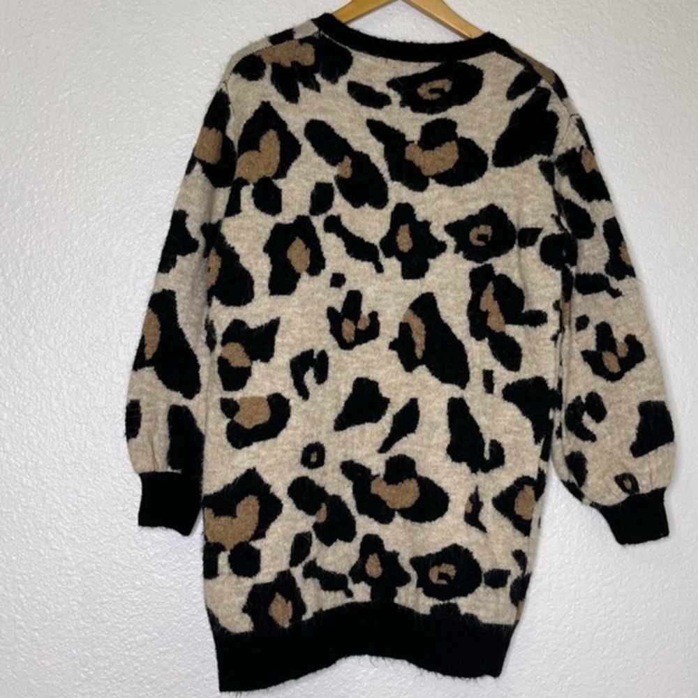 VICI Leopard Print Sweater Dress Tunic Size Small - Picture 3 of 7